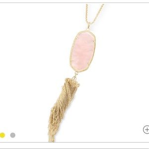 Kendra Scott Rose Quartz Rayne Necklace